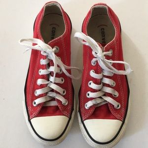 Converse Unisex Red All Star Shoes